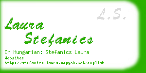 laura stefanics business card